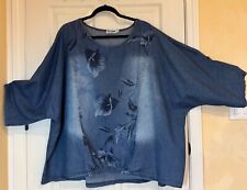 PLUS SIZE LA BASS DENIM BLUE