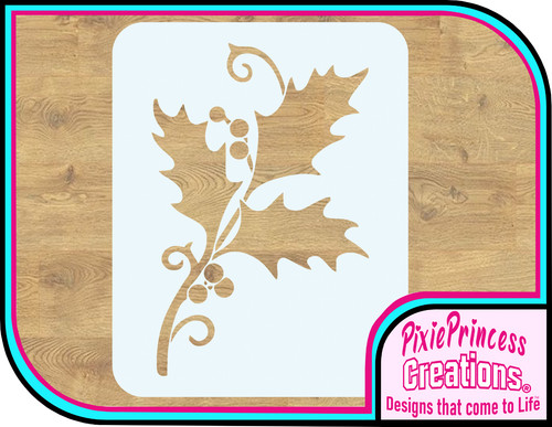 Christmas holly mylar - holly,
