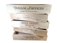 Shallow 6 Bottle Wooden Wine