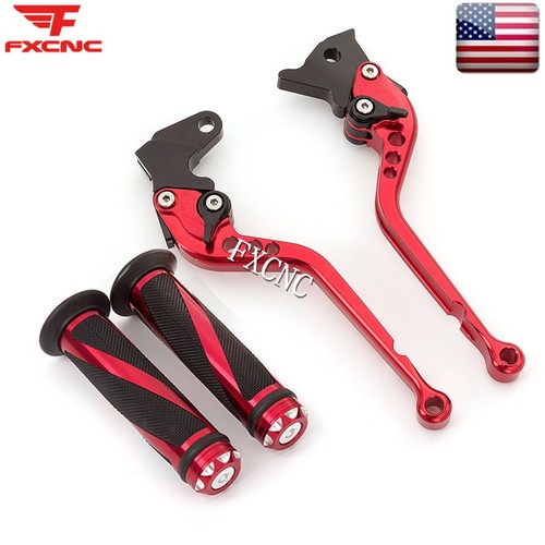 Red long brake clutch levers - long,