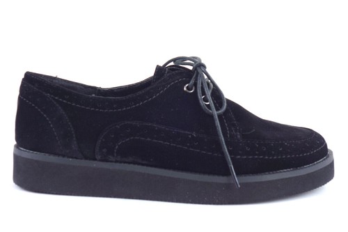 New womens ladies flat - lace, up