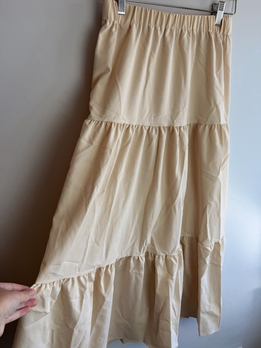 New beige maxi skirt - beige,