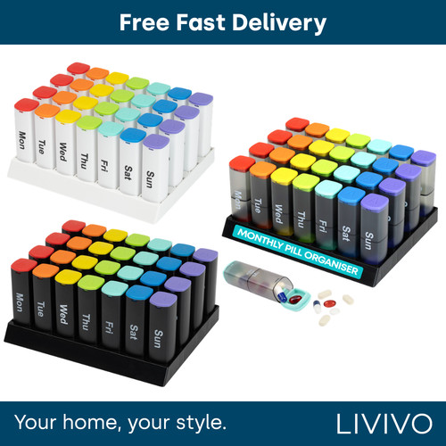 Fineway monthly pill organiser - monthly,