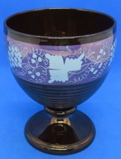 Purple & copper lustre glaze