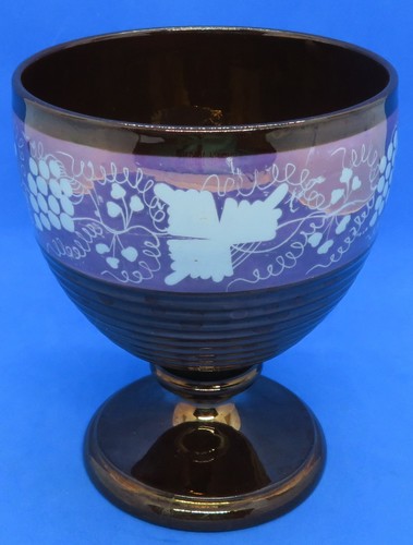 Purple copper lustre - &, glaze