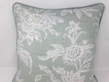16" Laura Ashley Lloyd Sage Green Handmade Double Sided Cushion Cover Piped