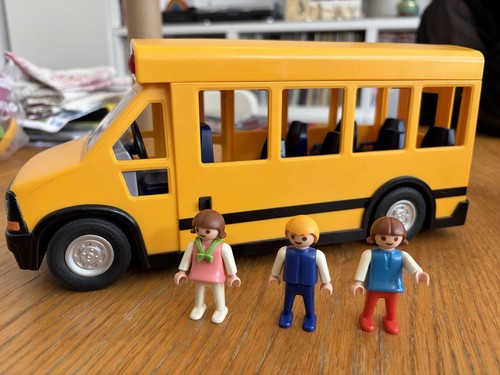Vintage playmobil school - bus, &