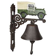Landrover Defender Bell Cast Iron Sign Plaque Door Wall Fence Gate Post House