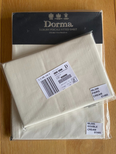 Dorma double fitted percale - fitted,