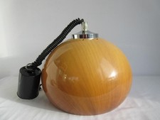 SUPER VINTAGE RETRO 60'S/70'S BROWN GUZZINI? RISE & FALL PLASTIC CEILING LIGHT