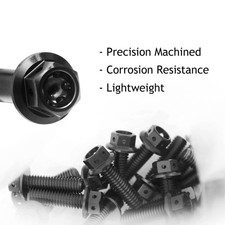 For Honda CB500 S 96-03 02 01 00 99 98 CNC Brake Master Cylinder Bolts Set BLACK