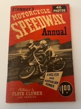 1946 Edition Stenners Motorcycle Speedway Annual Book Clymer English Australian