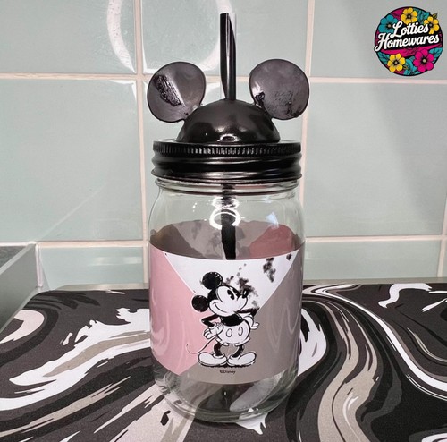 Mickey mouse ears mason jar - 3d,