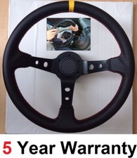 SNAP OFF QUICK RELEASE STEERING WHEEL & BOSS KIT FIT VW T4 TRANSPORTER LEATHER