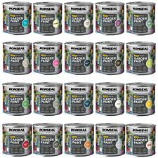 Ronseal Outdoor Garden Paint - For Exterior Wood Metal Stone Brick - All Colours