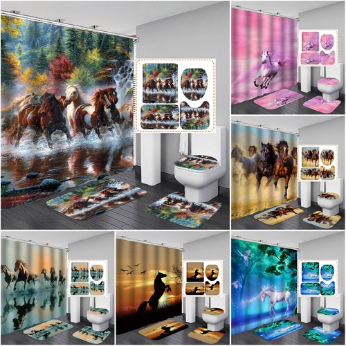 Horse pattern shower curtain - horse,