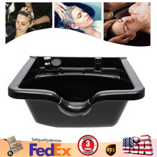 Beauty Salon Barber Shop Hair Equipment Shampoo Bowl Deep ABS Bowl Backwash Sink