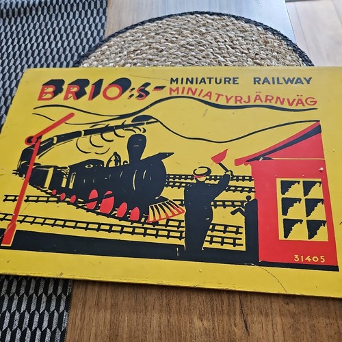 Vintage brio wooden - train, set