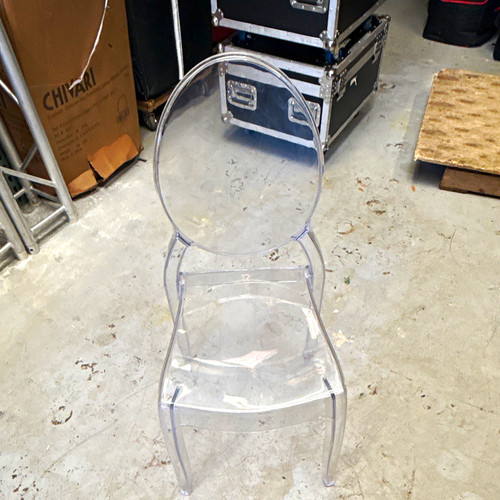 Clear plastic dining chair - clear,
