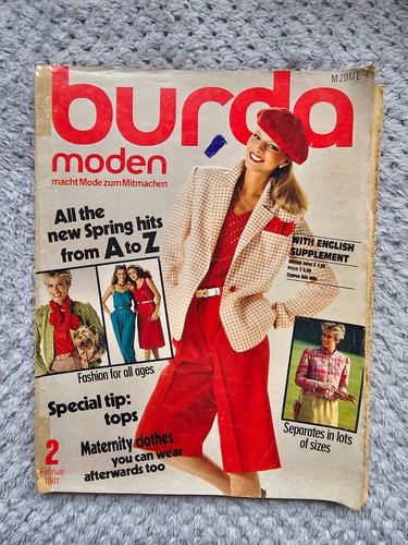 Burda magazine february 1981 - february,