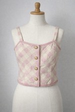 Vintage Pink & Cream Gingham