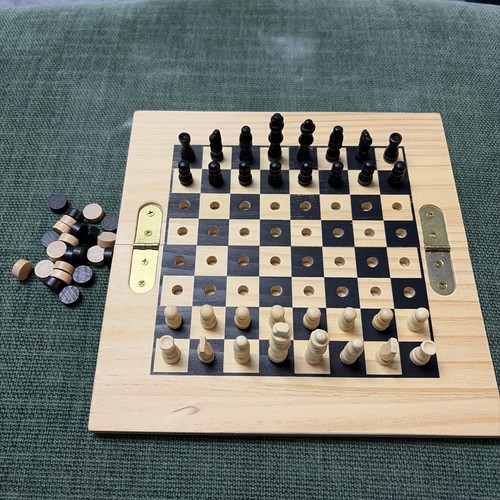 Wooden travel chess set - wooden,