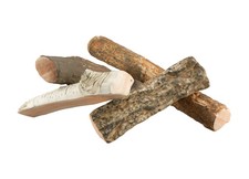 Ceramic logs 4 Pieces Mix HAND MADE designed for bio ethanol gas gel fireplaces.