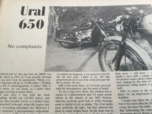 Ural 650 1980 motorcycle - 650,