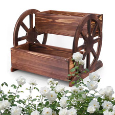 Wooden Wheelbarrow Planter