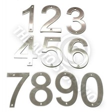 Stainless Steel House Numbers - No 333 - SCREW on House / Door / Building 10cm