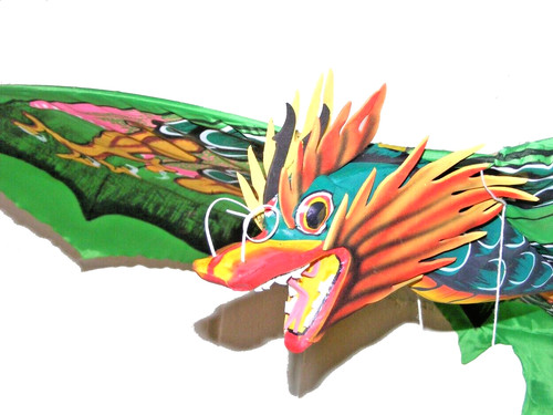 Large balinese dragon kite - balinese,