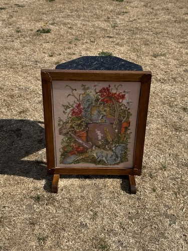 Vintage oak fire - oak, screen