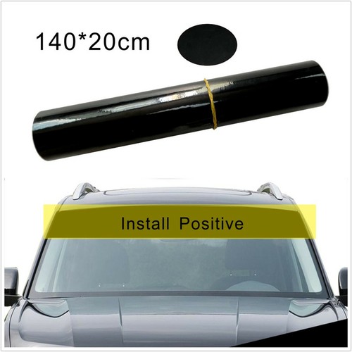 Vinyl sun strip car - car, front