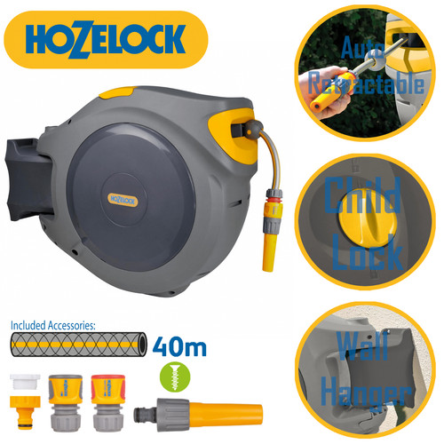 Hozelock 2595 40m auto - hozelock, reel
