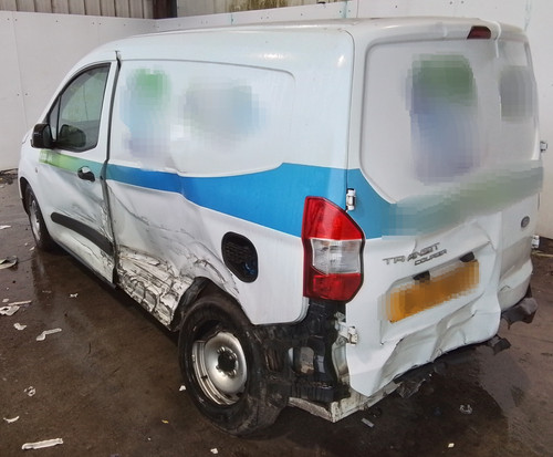 Rear axle ford transit courier - rear,