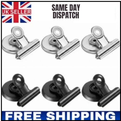 3pcs magnetic bulldog clips - magnetic,