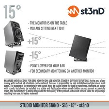 STUDIO MONITOR STAND 15° -  desktop/shelf for musicians, producers, DJs