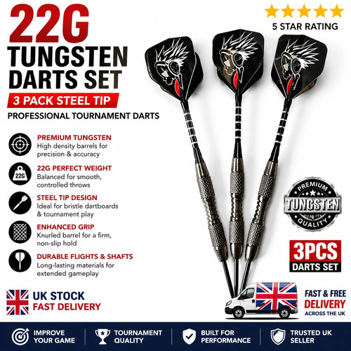 22g tungsten darts set pack - 22g, 3