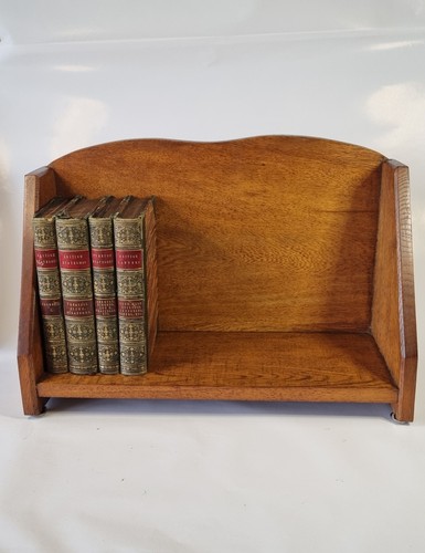 Vintage 1930s oak book trough - vintage,