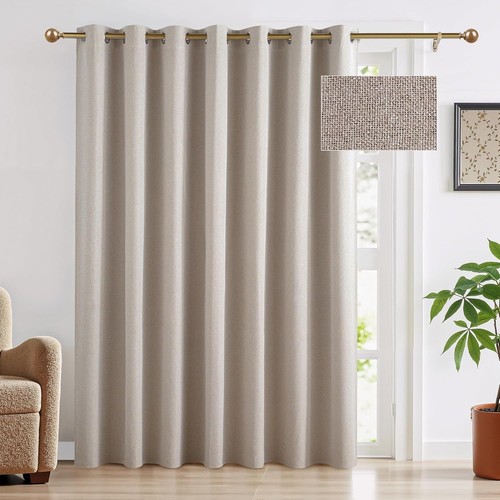 100 blackout linen curtain - linen,