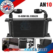 Universal 19 Row Oil Cooler – High-Performance Aluminium Cooler + AN-10 Fitting