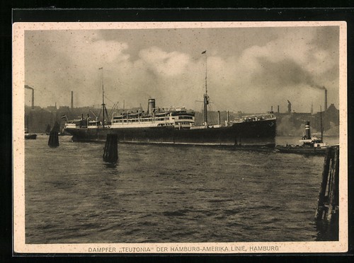 Postcard the steamship - postcard,