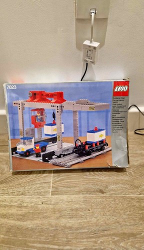 Lego trains container crane - trains:,