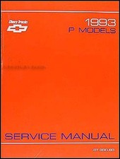 P3 P30 Service Manual for 1993 Chevrolet P RV