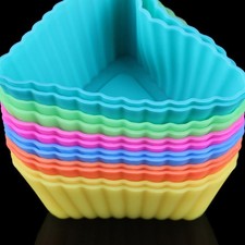 20 Pcs Silicone Cup Cake Cases