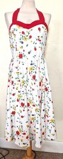 Ladies 1950s 40s Style  Halter Neck Dress Rockabilly  40s re-enactment