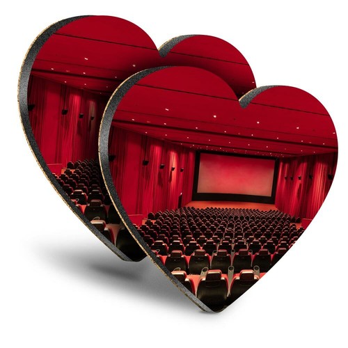 Heart mdf coasters cinema - mdf,