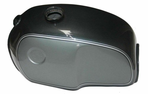 Black grey painted petrol tank - grey,