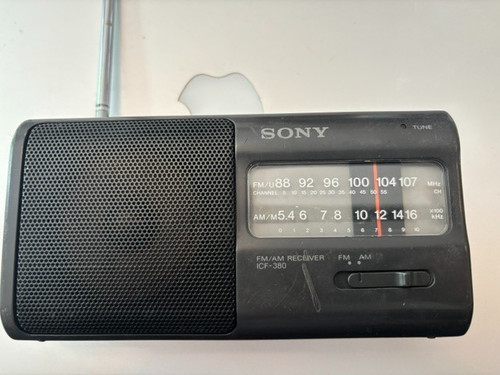 Sony receiver icf 380 - fm/am,