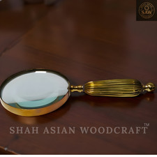 Antique Heavy Brass Magnifying